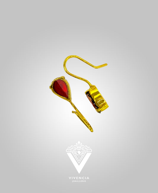 Paris & Crimson | Drop | Garnet | Earrings
