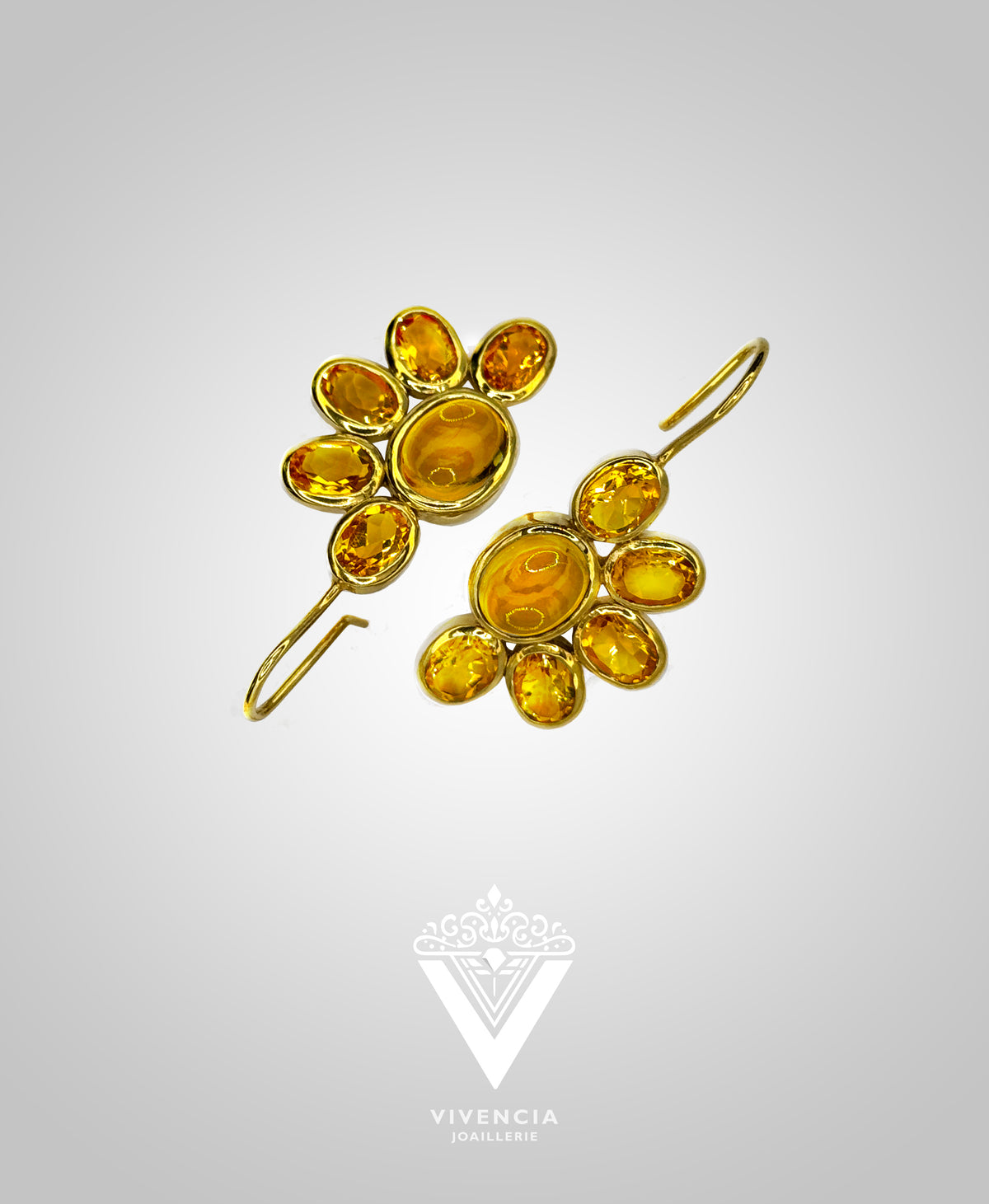 Golden Solace | Citrine Earrings