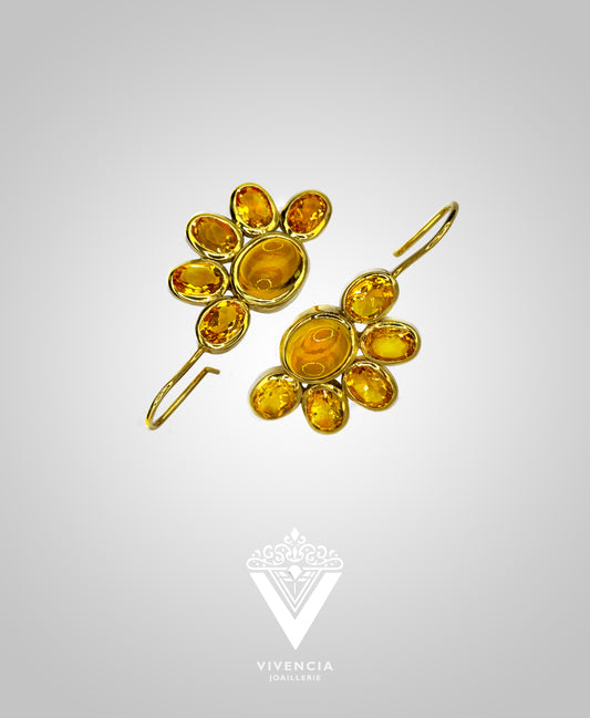 Golden Solace | Citrine Earrings