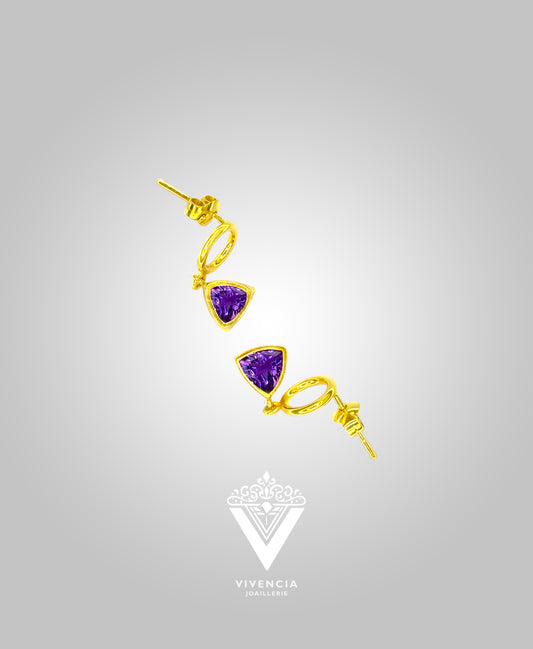 Tia | Amethyst | Earrings